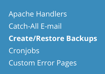 backup selection