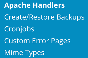 access apache handlers