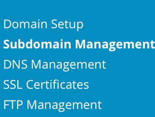 subdomains menu