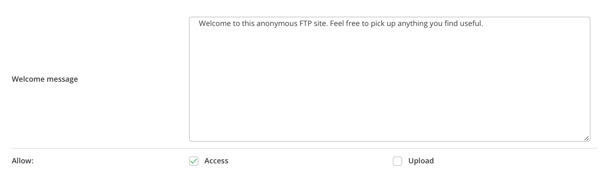 umožňuje anonymný prístup