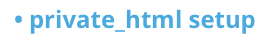 súkromné nastavenie HTML
