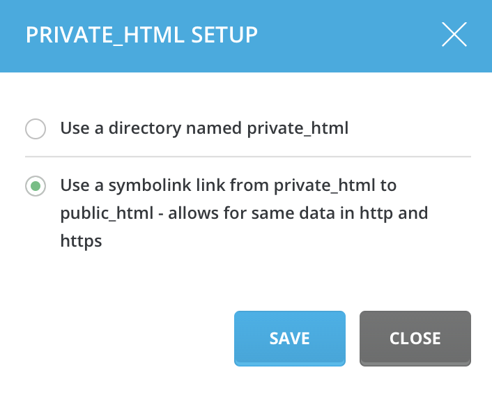 súkromný nastavovač HTML